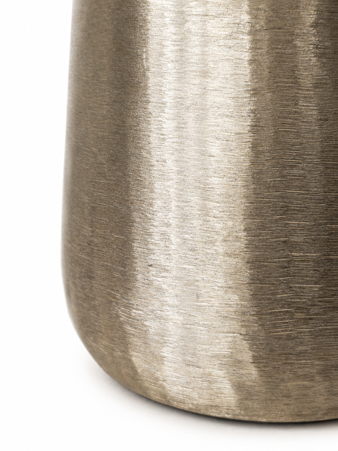 Champagne gouden metalen vaas Milo