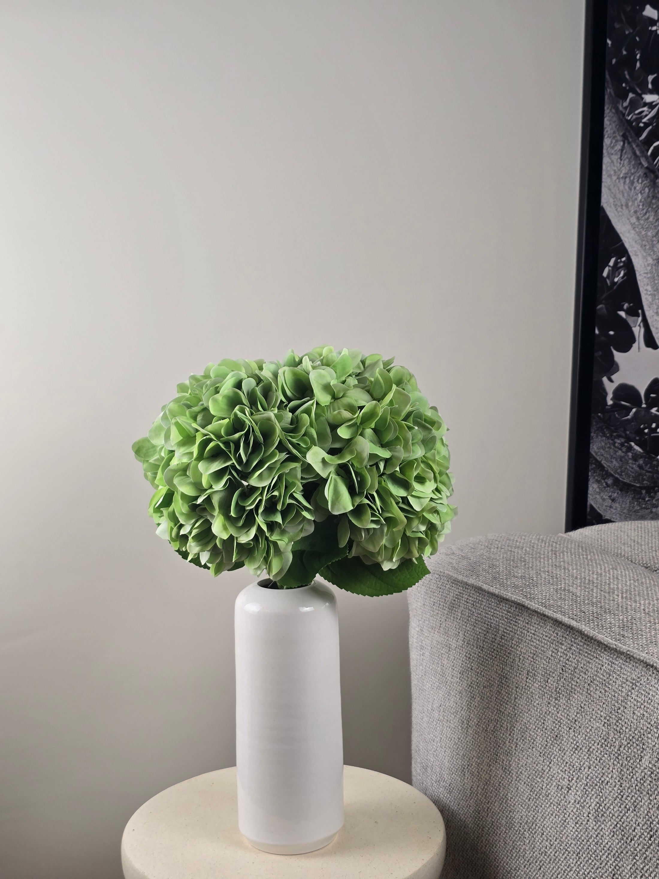 Zijden hortensia boeket Green Fortune