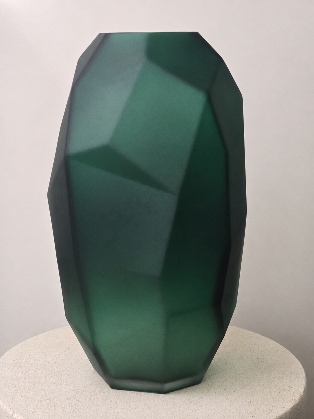 Groene glazen vaas Sem