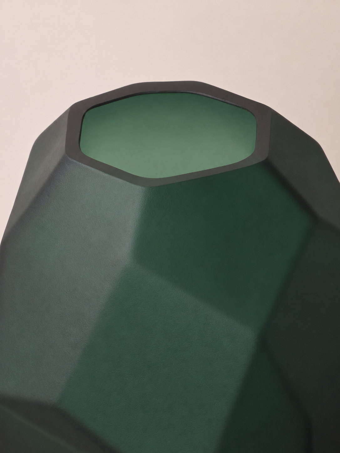 Groene glazen vaas Sem