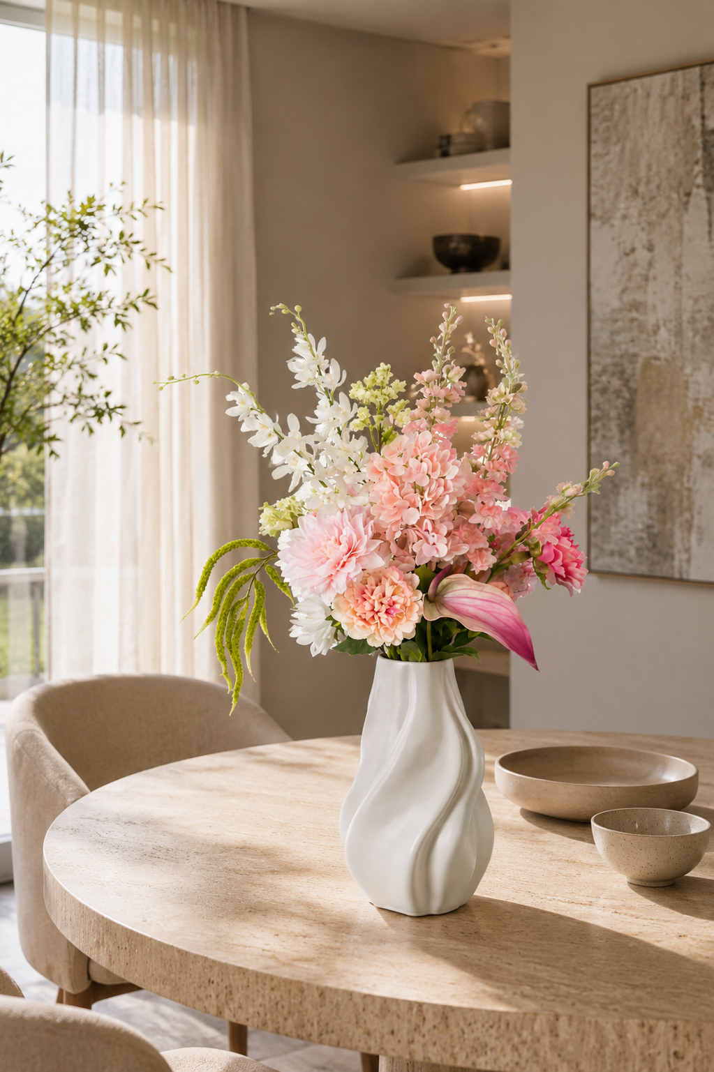 Zijden boeket Fleur